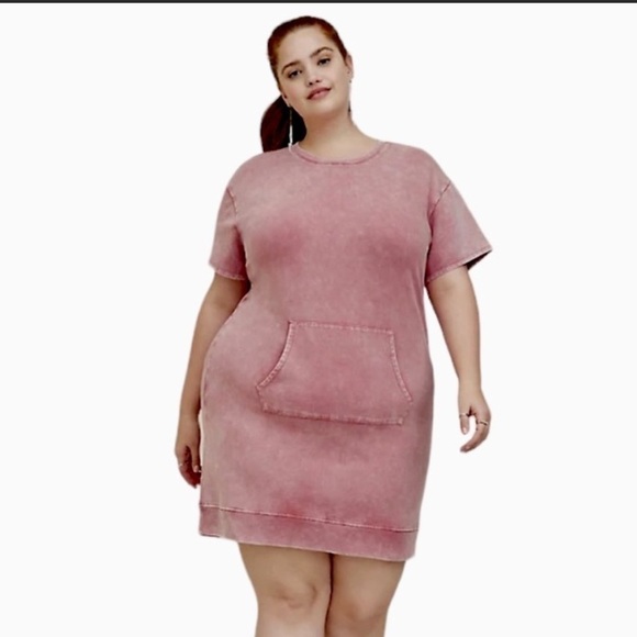 torrid Dresses & Skirts - TORRID Crewneck Stonewashed Sweatshirt Dress Woman’s 3X Kangaroo Pocket …